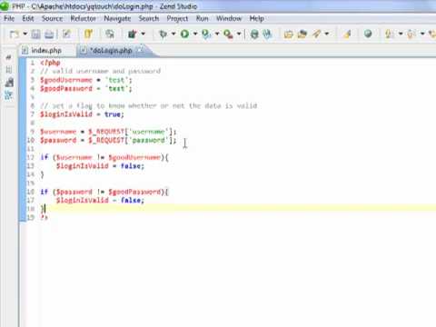 JQTouch AJAX PHP Login Form Part 2