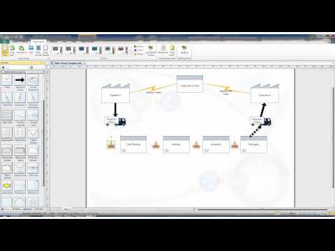 how to draw vsm in visio