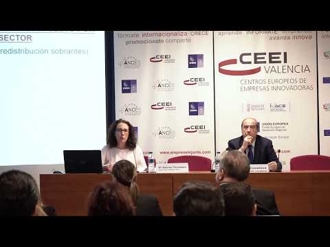 Mª Dolores Tarrazona, subdirectora general de Industria, en la jornada de ayudas de 2020 en CEEI Valencia