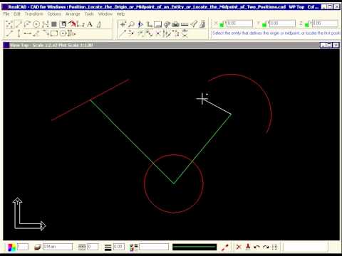 how to locate origin in autocad