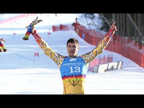 Victory for Adam Lamhamedi!  -  Innsbruck 2012 Men's Super G