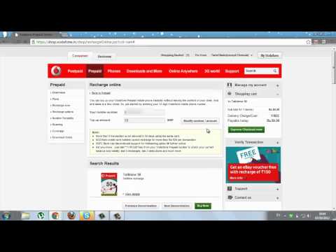 how to recharge vodafone online india
