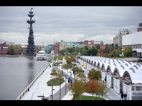 набережная - Прогулочная зона на Крымской набережной будет продолжена до «Красного Октября» и соединится с новой пешеходной зоной...