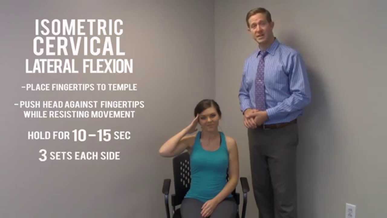 Keith Clinic - Strengthening Exericise #4 - Iso Cervical Lateral Flexion