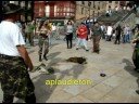 El estado español es ya el octavo país del mundo en venta de armamento a países en conflicto o que destinan mas recursos al gasto militar que al desarrollo humano, como Colombia, Israel y Ghana.

Las exportaciones entre 1998 y 2007 fueron aeronaves (32%) y barcos (29%),mientras que el 11% correspondio a la venta de combustibles y explosivos, como bombas incendiarias, torpedos, misiles o bombas de racimo.

Según la ONU,con 19 dias de gasto militar mundial se puede garantizar la sanidad, educación y alimentación básicas para todas ls personas del planeta durante un año.

¡NINGÚN EJÉRCITO DEFIENDE LA PAZ!

¡MAKE LOVE, NOT WAR!

¡GASTOS MILITARES PARA GASTOS SOCIALES!


Ejerzitoak jarraitzen badu, gure eskura dauden bide guztiak erabiliko ditugu desobeditzen jarraitzeko: kontzientzia-eragozpena, eragozpen fiskala, ekintza zuzen ez biolentoak.

Erokeria militarraren aurrean, gure armarik onenak eskaini eta proposatzen dizkiogu gizarteari, hain zuzen ere: biolentzia eza, desobedientzia zibila eta sen ona.

Ejerzitorik ez!!!