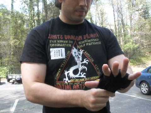 how to fasten boxing wraps