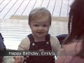Emily at 1:  Birthday party
