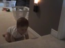 Maddie climbs stairs