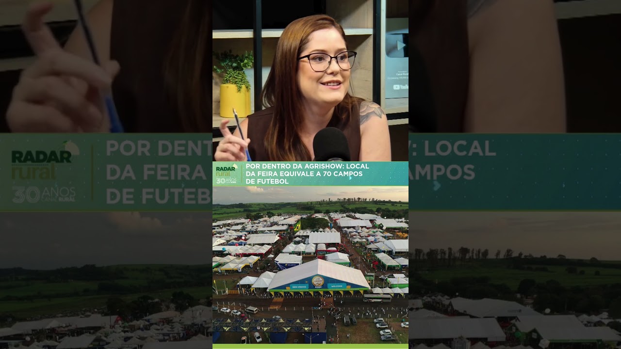 Por dentro da Agrishow: local da feira equivale a 70 campos de futebol