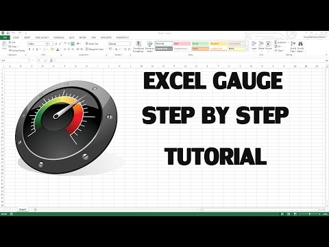 how to create a gauge chart in excel