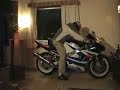 Suzuki gsx-r10 burnout in the house!!!!