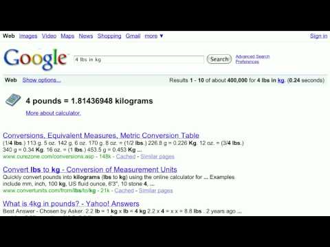 Unit Conversion into Google Search