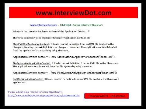 how to define application context in spring