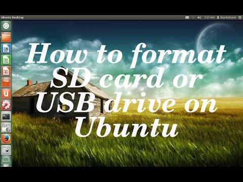 how to format usb in ubuntu