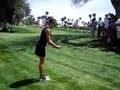 YouTube - Natalie Gulbis Amazing trouble shot