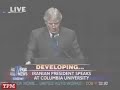 Columbia President Bollinger Introduces Ahmadinejad