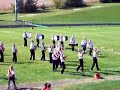 Treynor marching band in the field competition