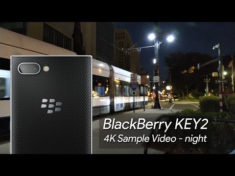 BlackBerry KEY2 4K Sample Video - nighttime