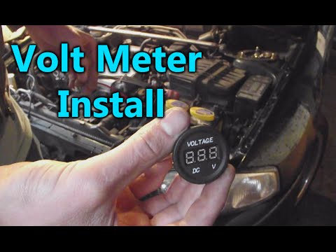 how to install volt gauge