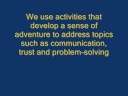 At the NAU Challenge Course we provide teambuilding experiences to help build group cohesiveness.