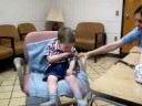 Boy having chair ride
