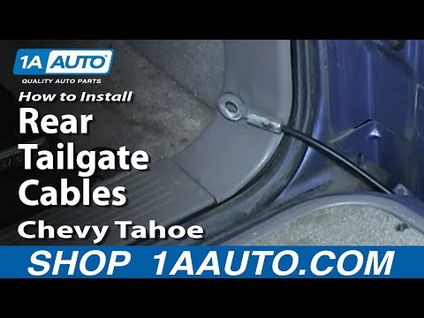How To Install Replace Rear Tailgate Cables 1994-99 Chevy Tahoe Suburban GMC Yukon