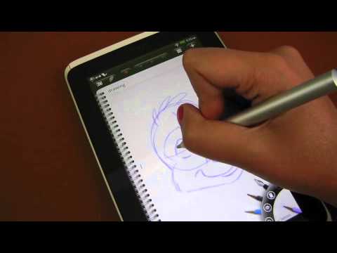 HTC flyer used for sketching/notes/scribe