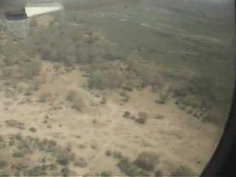 Taking off from Kimana airstrip