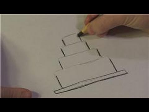 how to draw on a cake