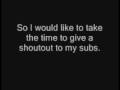 Yay for subscribers!