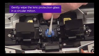 Cleaning microscope lens protection glass