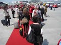 Life Ball 2008, Walking off the plane onto the red carpet