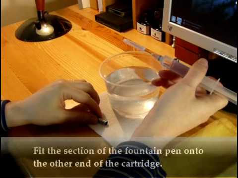 how to unclog fountain pen