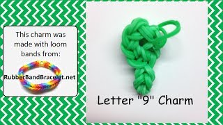 Number 9 Loom Band Charm