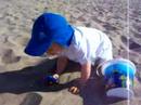 Arthur à la plage