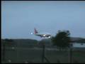 Aeroplanes taking off and landing