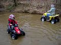 4 wheeler creek fun