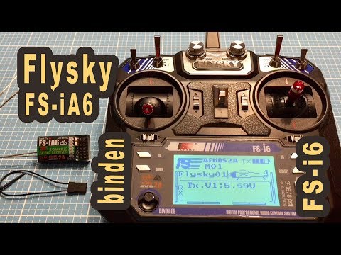 Flysky FS iA6 Receiver binding to Flysky FS i6 transmitter