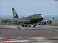 FS 2004 Eva air B747-45E Hong Kong to Tai Pei