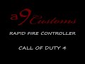 i have the fastest rapid fire controllers available, check out the comparison video. my rapid fire controllers are capable of maxing out the controllers rate of fire. cant get any faster than that!

a9 customs rapid fire controller- this is a rapid fire modded xbox 360 controller. when you flip the small flip switch on the back, rapid fire turns on. rapid fire turns any semi-auto gun into full-auto. this controller also works with all other games

if you are interested send me a message, i sell them.