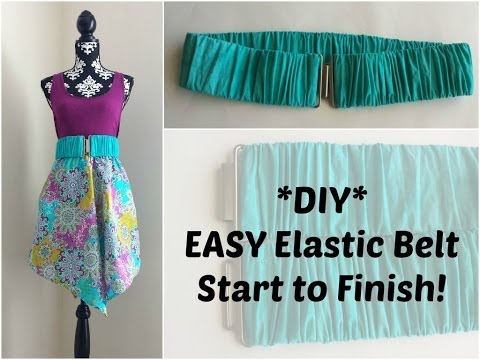 how to make an elastic waist belt