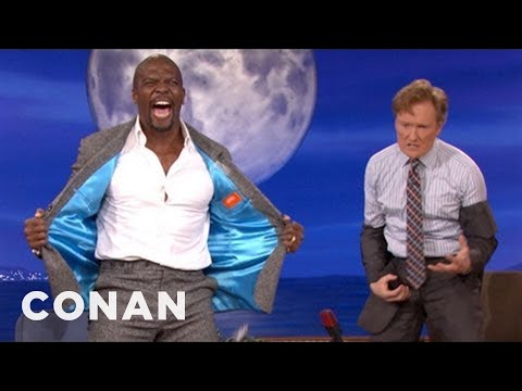 Conan - Terry Crews Makes Conan Pull A Man Boob