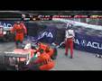 Perera ,Meira and Bell Crash at St Peterburg - Indycar 2008