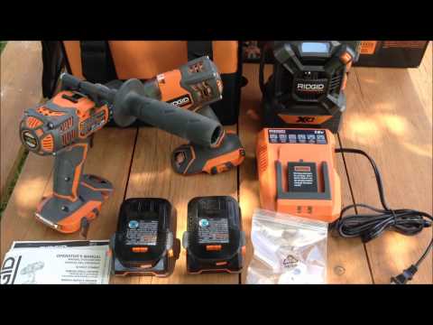 ridgid - Check out the RIDGID 18 Volt X4 Hyper Lithium Ion Compact Drill and Impact Driver Combo Kit. Jared from www.savvysavingcouple.net un-boxes and reviews the RI...