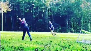 5 year old that can throw a football