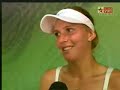 short interview after she defeated anna chakvetadze