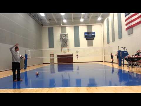 how to practice overhand volleyball serve at home