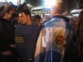 Hot Argentinean girl celebrating football victory