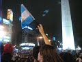 Hot Argentinean girl celebrating football victory