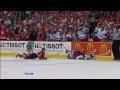 ISANGULOV hits JENNER (Canada - Russia) U20 Hockey World Championship 2012